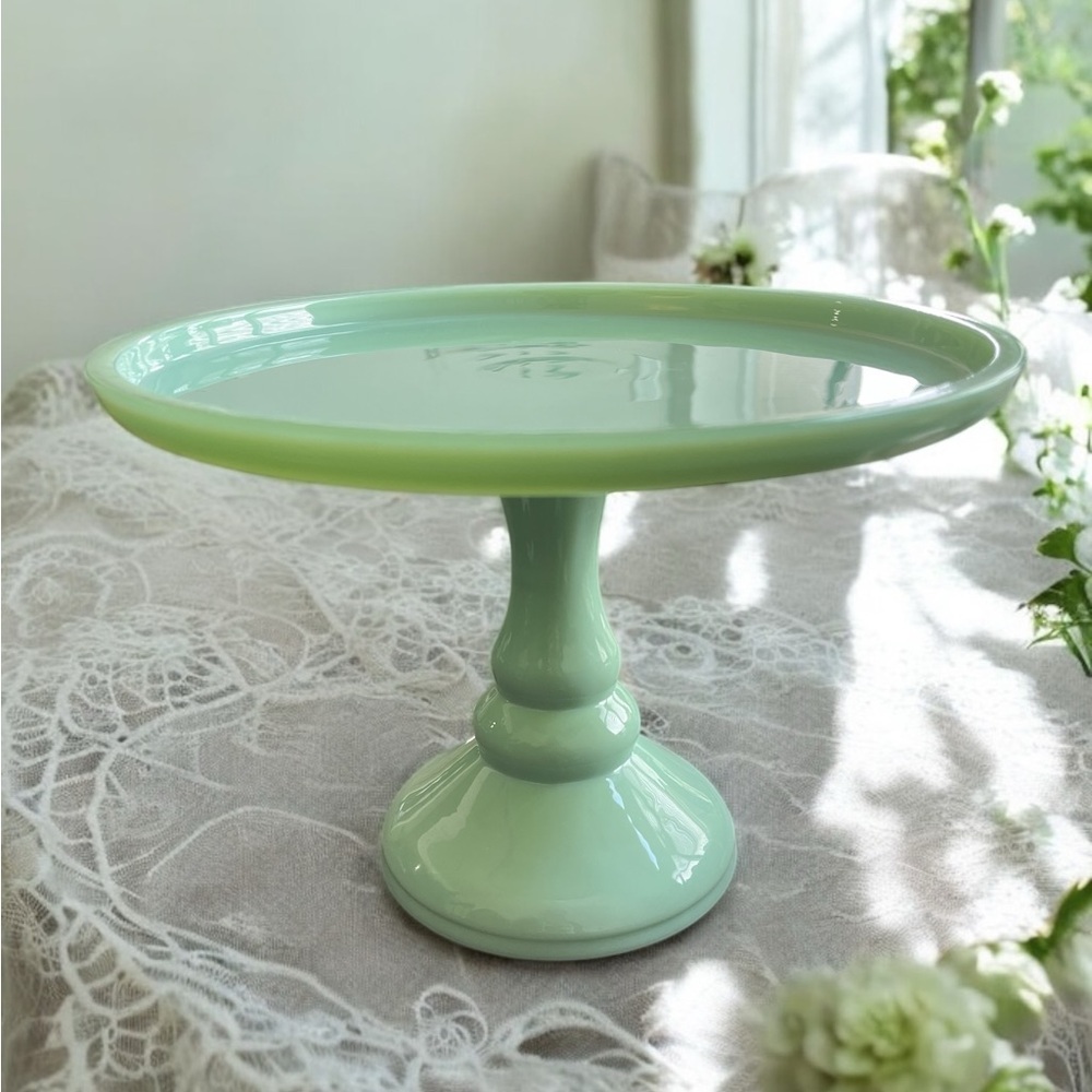 Jadeite Cake Plate